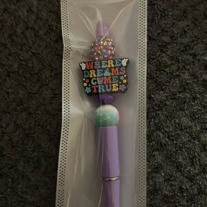 handcrafted Dreams Come True Pen - Purple